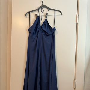 Banana republic blue dress, runs big.